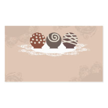 negócio Ca do cozimento do fazer dos doces de choc Cartões De Visitas