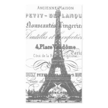 Negócio Card_Gray da torre Eiffel Modelo Cartão De Visita
