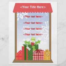 Negócio das cenas do Natal ou pessoal feito sob en Panfleto Personalizados