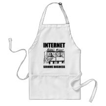 Negócio sério do Internet Avental