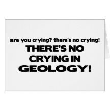 Nenhum grito na geologia cartao