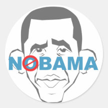 Nenhum Obama! Adesivos