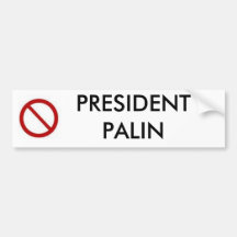 Nenhum PRESIDENTE PALIN Adesivos