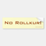 Nenhum Rollkur! Autocolante no vidro traseiro Adesivos
