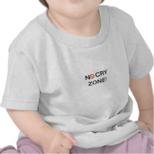 NENHUMA ZONA DO GRITO! - Divertimento do bebê Camiseta