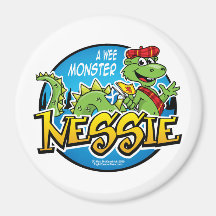 Nessie: Um monstro pequenino Imãs De Refrigerador