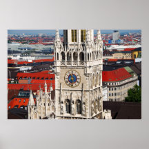 Neues Rathaus, impressão de Munich