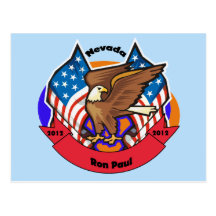 Nevada 2012 para Ron Paul Cartao Postal