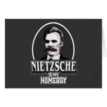 Nietzsche é meu ficar em casa cartao