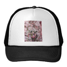 NINHO do PÁSSARO, rosa vermelho branco Boné