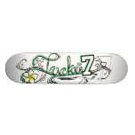 No. afortunado 7 claro skates personalizados