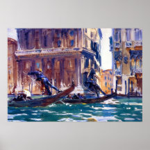 No canal, por John Singer Sargent Posteres