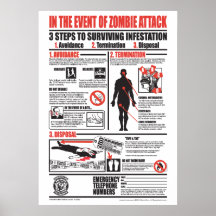 NO CASO DO ATAQUE DO ZOMBI (VERSÃO DE LUXE) POSTER