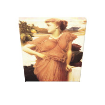 No senhor Frederick Leighton do ~ da fonte Impressão De Canvas Envolvidas