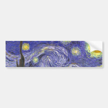 Noite estrelado de Van Gogh, apos impressionismo d Adesivo