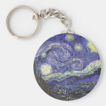 Noite estrelado de Van Gogh, apos impressionismo d Chaveiros