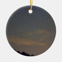 Noite estrelado ornamentos para arvore de natal