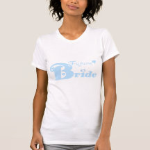 Noiva futura azul t-shirts