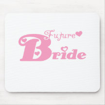 Noiva futura cor-de-rosa mousepad