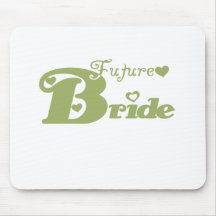 Noiva futura verde mousepad