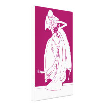 Noiva Impressão De Canvas Esticadas