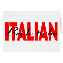 Noiva italiana a ser cartoes