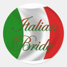 Noiva italiana elegante adesivo