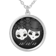 Noiva & noivo Skullies Colares Personalizados