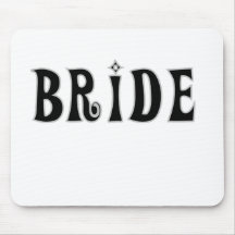 Noiva preta mouse pad