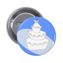 Noivas do bolo de casamento dois boton