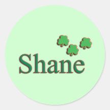 Nome dos homens de Shane Adesivos Redondos