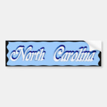 NORTH CAROLINA - AUTOCOLANTE NO VIDRO TRASEIRO ADESIVO