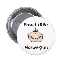 Norueguês pequeno orgulhoso do menino pins