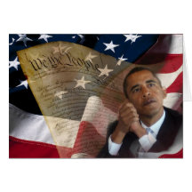 Nós as pessoas… de Barack Obama & a constituição Cartao
