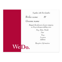Nós fazemos o convite do casamento cartao postal