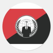 Nós somos anónimos adesivos em formato redondos