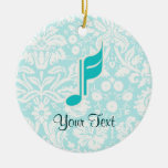 Nota da música da cerceta ornamento para arvores de natal