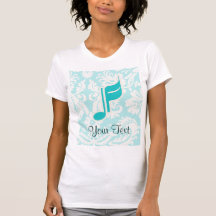 Nota da música da cerceta t-shirts