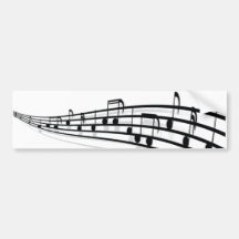Notas da música adesivo