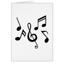 Notas da música cartao