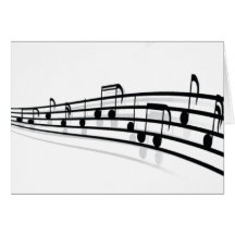 Notas da música cartão