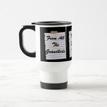 Notas do amor para a caneca do vovô