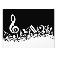 Notas musicais misturadas fotografia
