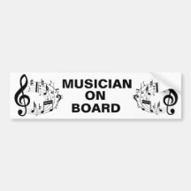 Notas musicais pretas na forma oval adesivo