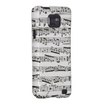 Notas musicais preto e branco capas samsung galaxy s2