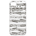Notas musicais preto e branco iPhone 5 capas