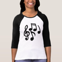 Notas musicais tshirt