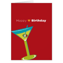Note o aniversário Martini de Card_Happy Cartoes