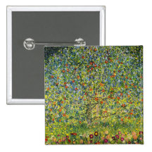 Nouveau da arte da pintura de Gustavo Klimt a árvo Botons