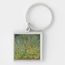 Nouveau da arte da pintura de Gustavo Klimt a árvo Chaveiros